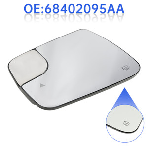 2019-2022 Dodge Ram 1500 2500 Blind Spot + Heat Exterior Mirror Glass Left 68402037AA 68402093AA Generic