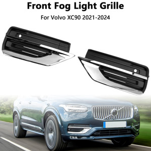 2021-2024 Volvo XC90 2 * Front Fog Light Grille Left & Right Silver 31663539 31663540 Generic