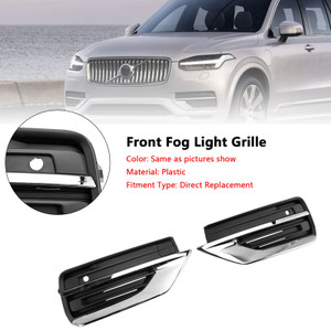 2021-2024 Volvo XC90 2 * Front Fog Light Grille Left & Right Silver 31663539 31663540 Generic