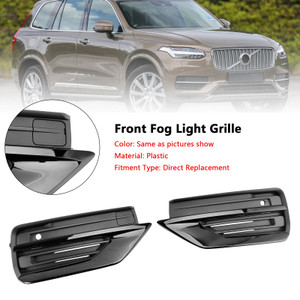 2021-2024 Volvo XC90 2 * Front Fog Light Grille Left & Right Black 31663514 31663515 Generic
