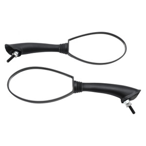 1998-2006 Vespa ET2 ET4 2T 4T Rearview Mirrors Left and Right M8x1.25 Black CM027004 CM027005 581555 581554 Generic