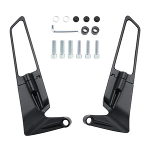 2018-2023 Husqvarna Svartpilen Vitpilen 401 Vitpilen 701 Motorcycle Wind Wing Adjustable Swivel Mirror Black White Generic