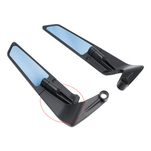 2016-2024 Yamaha MT-07 09 10 Motorcycle Wind Wing Adjustable Swivel Mirror Black Blue Generic