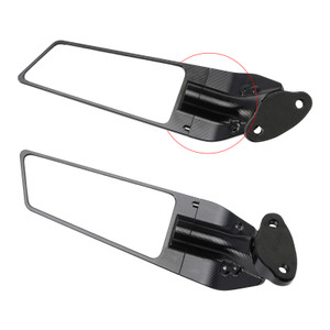 2019-2023 Yamaha YZF-R25 CNC Aluminum Adjustable Swivel Winglet Mirror White Generic