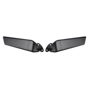 2003-2012 Honda CBR600RR CNC Aluminum Adjustable Swivel Winglet Mirror White Generic