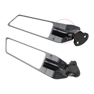 2009-2018 BMW S1000RR CNC Aluminum Adjustable Swivel Winglet Mirror White Generic