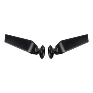 2019-2021 Kawasaki Ninja 125 CNC Aluminum Adjustable Swivel Winglet Mirror White Generic