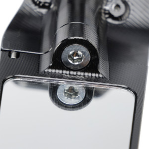 2019-2021 Kawasaki Ninja 125 CNC Aluminum Adjustable Swivel Winglet Mirror White Generic
