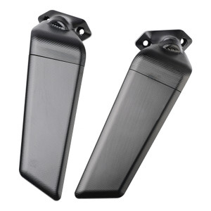 2018-2024 Kawasaki Ninja 400 CNC Aluminum Adjustable Swivel Winglet Mirror White Generic