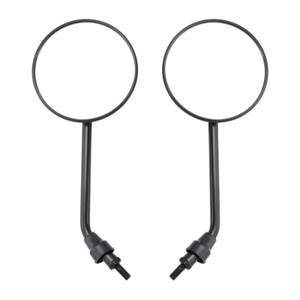 Pair Black Rearview Mirror M8x1.25 For Simson S50 S51 S53 SR50 Schwalbe KR51