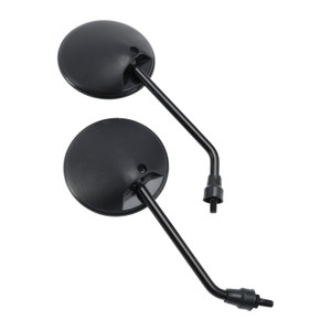 Pair Black Rearview Mirror M8x1.25 For Simson S50 S51 S53 SR50 Schwalbe KR51