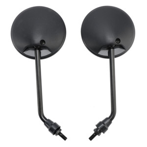 BLACK REAR VIEW MIRROR PAIR Ø100MM FOR SIMSOM S50 S51 S53 SR50 SCHWALBE KR51