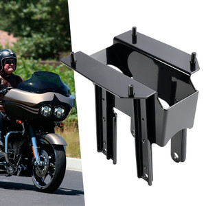 1998-2013 Harley Road Glide Front Fairing Support Mount Brackets Black Generic