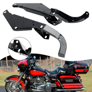 1996-2013 Harley Street Glide FLHX Head Fairing Support Mount Brackets Black Generic