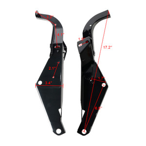 1996-2013 Harley Touring Electra Glide FLHT Head Fairing Support Mount Brackets Black Generic