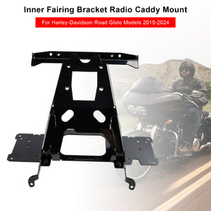 2015-2024 Harley-Davidson Road Glide Models Inner Fairing Bracket Radio Caddy Mount Black Generic