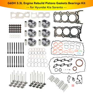 2011-2019 KIA Sorento Sedona 3.3L Engine Rebuild Pistons Gaskets Bearings Kit 209103CP00 230413CFA0 Generic