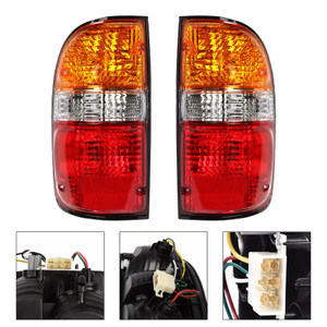 2PCS Rear Tail Lights Lamps For Toyota Tacoma 2001-2004 W/Bulbs