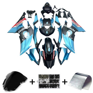 2008-2016 Yamaha YZF 600 R6 Injection Fairing Kit Bodywork Plastic ABS #210 Amotopart Fairing