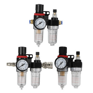 AFC-2000 Pneumatic Air Compressor Filter Regulator Moisture Trap Pressure Gauge
