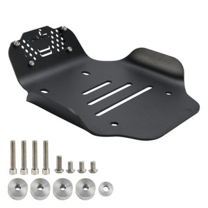 2021-2024 Moto Guzzi V7 & V9 Aluminum Sump Guard Skid Bash Plate Protection Matte Black Generic