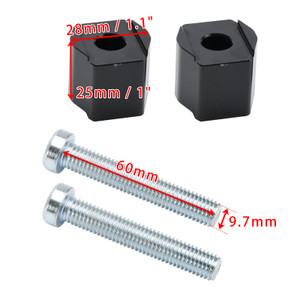 2014-2024 Husqvarna Norden 901 FE350 125-501 TC/FC/FE 125-501 TE/FE CNC Aluminum Handlebar Risers Rise Up 25mm Black Generic