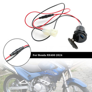 2024 Honda NX400 12V Socket Charger USB+C Type Quick Black Generic