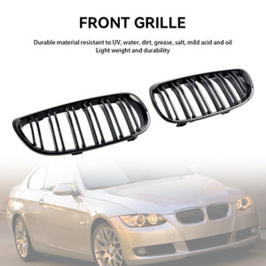 2006-2010 BMW E92 2Door Pre-Facelift include Diesel Series Front Kidney Grille Gloss Black Generic
