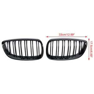 2008-2013 BMW 3-Series M3(E92/E93) Front Kidney Grille Gloss Black Generic