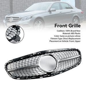 2013-2016 Mercedes Benz E-Class W212 Facelift Diamond Front Bumper Grille Generic