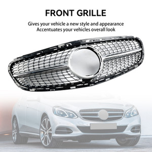 2013-2016 Mercedes Benz E-Class W212 Facelift Diamond Front Bumper Grille Generic