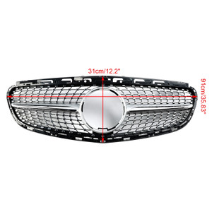 2013-2016 Mercedes Benz E-Class W212 Facelift Diamond Front Bumper Grille Generic