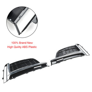 2018-2019 Audi S5 A5 S-Line Cabriolet / Coupe / Sportback 2PCS Front Bumper Fog Light Grille Cover Trim 8W6807682FRU6 Generic