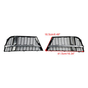 2016-2020 AUDI A3 (8V) S-LINE SEDAN / SPORTBACK / CONVERTIBLE S3 Front Fog Light Cover Bezel Grille Generic