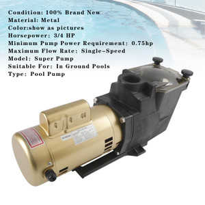 W3SP2605X7 Super Pump Single Speed 3/4HP Pool Pump 115/230V For Hayward