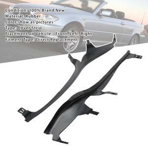 2003-2006 BMW 3 E46 COUPE CABRIO LCI L+R Pair Upper Headlight Cover Strip Set 63126934751 Generic