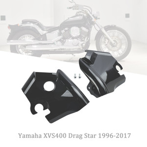 1996-2017 Yamaha XVS400 Drag Star XVS650 Drag Star V-Star 650 Fork Frame Neck Cover Black Generic