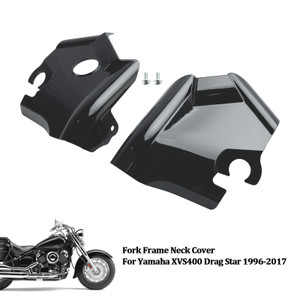 1996-2017 Yamaha XVS400 Drag Star XVS650 Drag Star V-Star 650 Fork Frame Neck Cover Black Generic