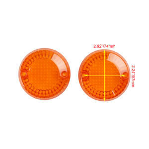 2013-up Yamaha XVS 950 SPEC BOLT Front/Rear Turn Signals Lens Cover Yellow Generic