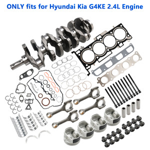 2008-2021 Kia Cadenza Forte Optima Rondo Sportage Sorento G4KE 2.4L Engine Overhaul Rebuild Kit & Crankshaft & Con Rods Generic