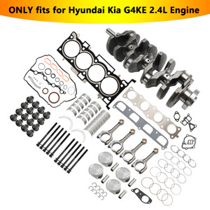2008-2021 Kia Cadenza Forte Optima Rondo Sportage Sorento G4KE 2.4L Engine Overhaul Rebuild Kit & Crankshaft & Con Rods Generic