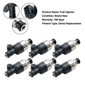 1987-1988 CADILLAC CIMARRON 6PCS Fuel Injector 5235136 Silver Generic