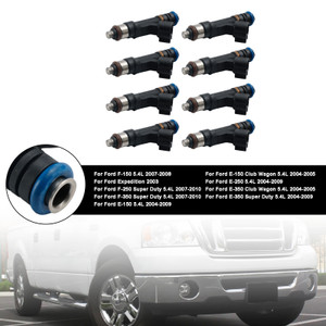 2003-2010 Ford F150 F250 F350 5.4L E150 E250 E-350 4PCS Fuel Injector 0280158138 Black Generic