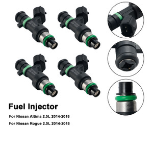 2014-2018 Nissan Altima Rogue 2.5L 4PCS Fuel Injector 16600-9HP0A Black Generic