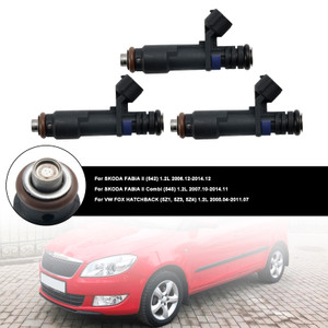 2005-2011 VW FOX HATCHBACK 3PCS Fuel Injector 03D906031G Black Generic