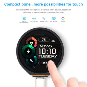 ESP32-S3 Development Board 1.28 inch Capacitive Touch Screen Circular LCD Screen