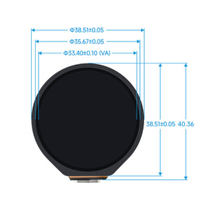 ESP32-S3 Development Board 1.28 inch Capacitive Touch Screen Circular LCD Screen