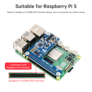 Raspberry Pi 5 Ethernet Expansion Board PoE Power Supply For Official Shell