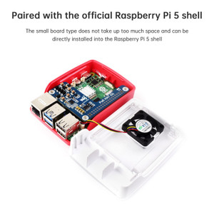 Raspberry Pi 5 Ethernet Expansion Board PoE Power Supply For Official Shell