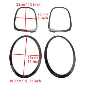 2014- MINI F55 F56 F57 4PCS Headlight TailLight Trim Surround Bezel Ring Set 51712285495 Generic
